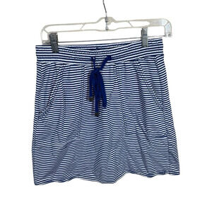 Hatley pull on skirt nautical stripes women’s XS navy white casual